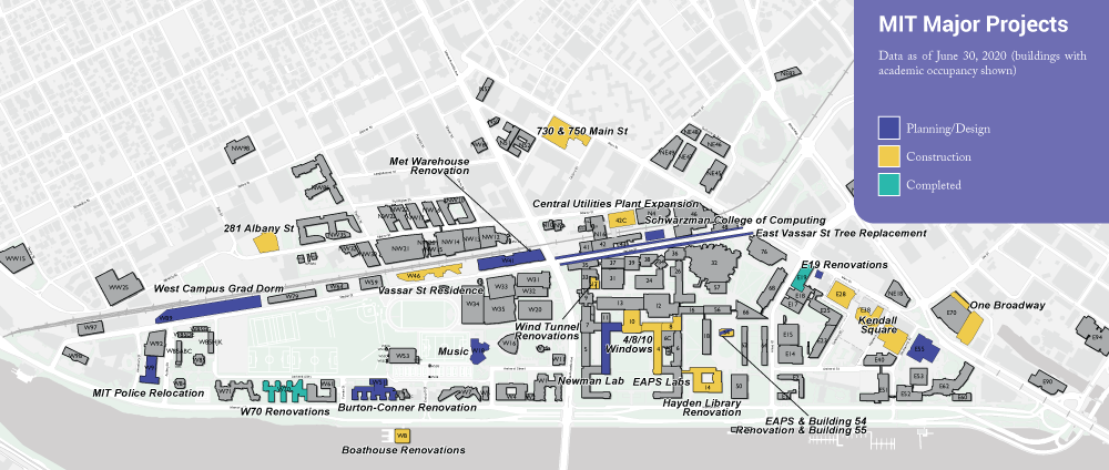 Map of MIT's major projects